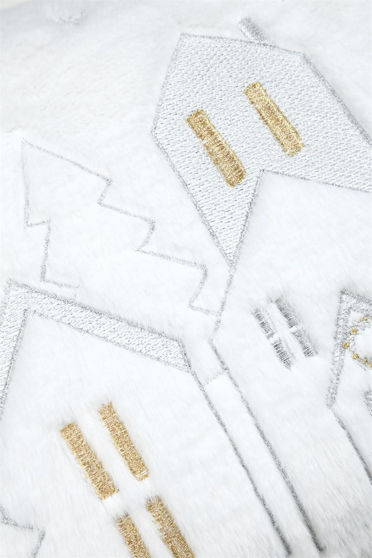 WEIHNACHTSKISSEN HoHoHo 30/50 cm - Weiß, Textil (50/30cm)