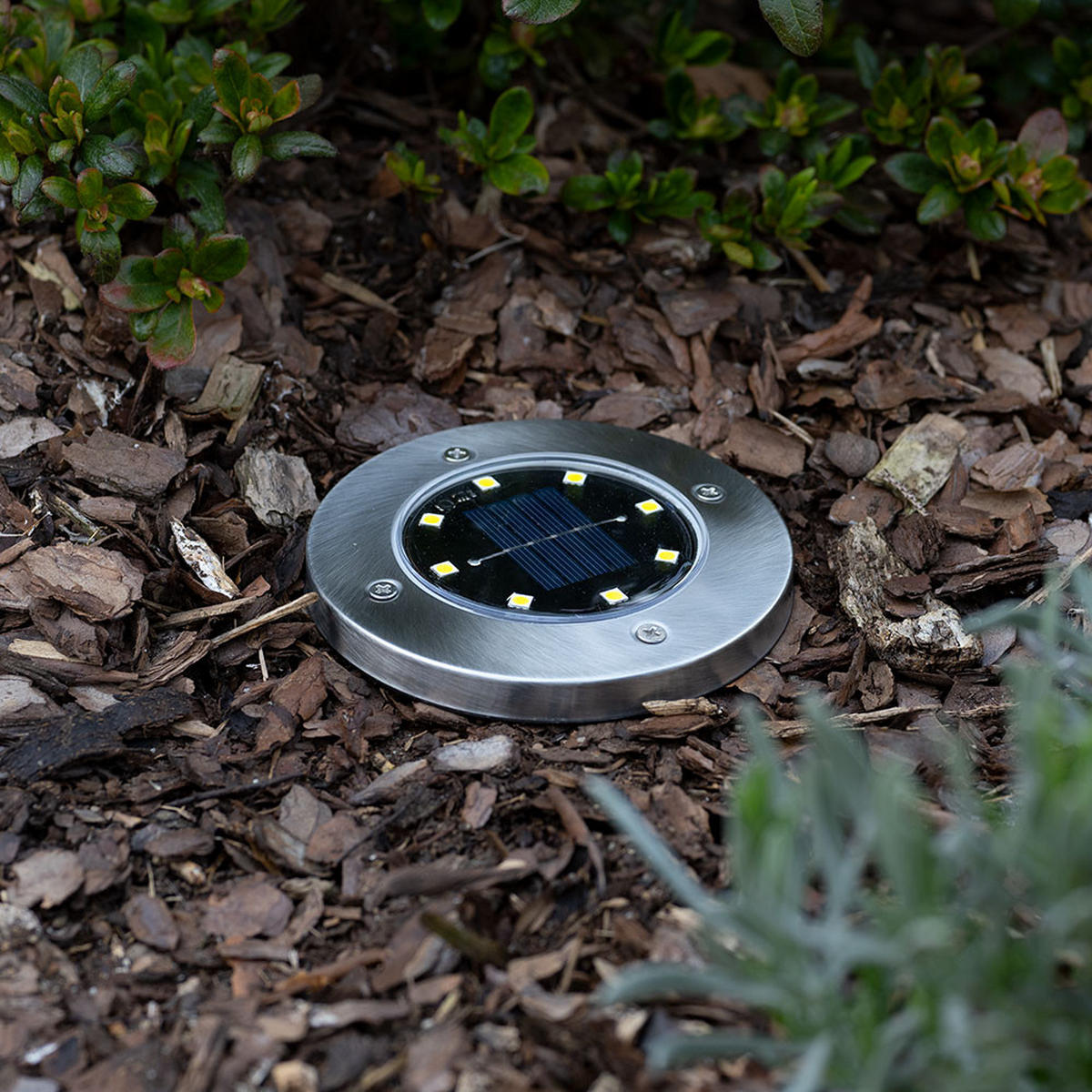 LED AUSSENLEUCHTE Edelstahl Grau 4er Set - Grau, Metall (13/13/11.8cm) - Globo Lighting