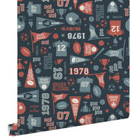 TAPETE Sportthema 50 x 900 cm - Blau, Papier (50/0.1cm) - ESTAhome