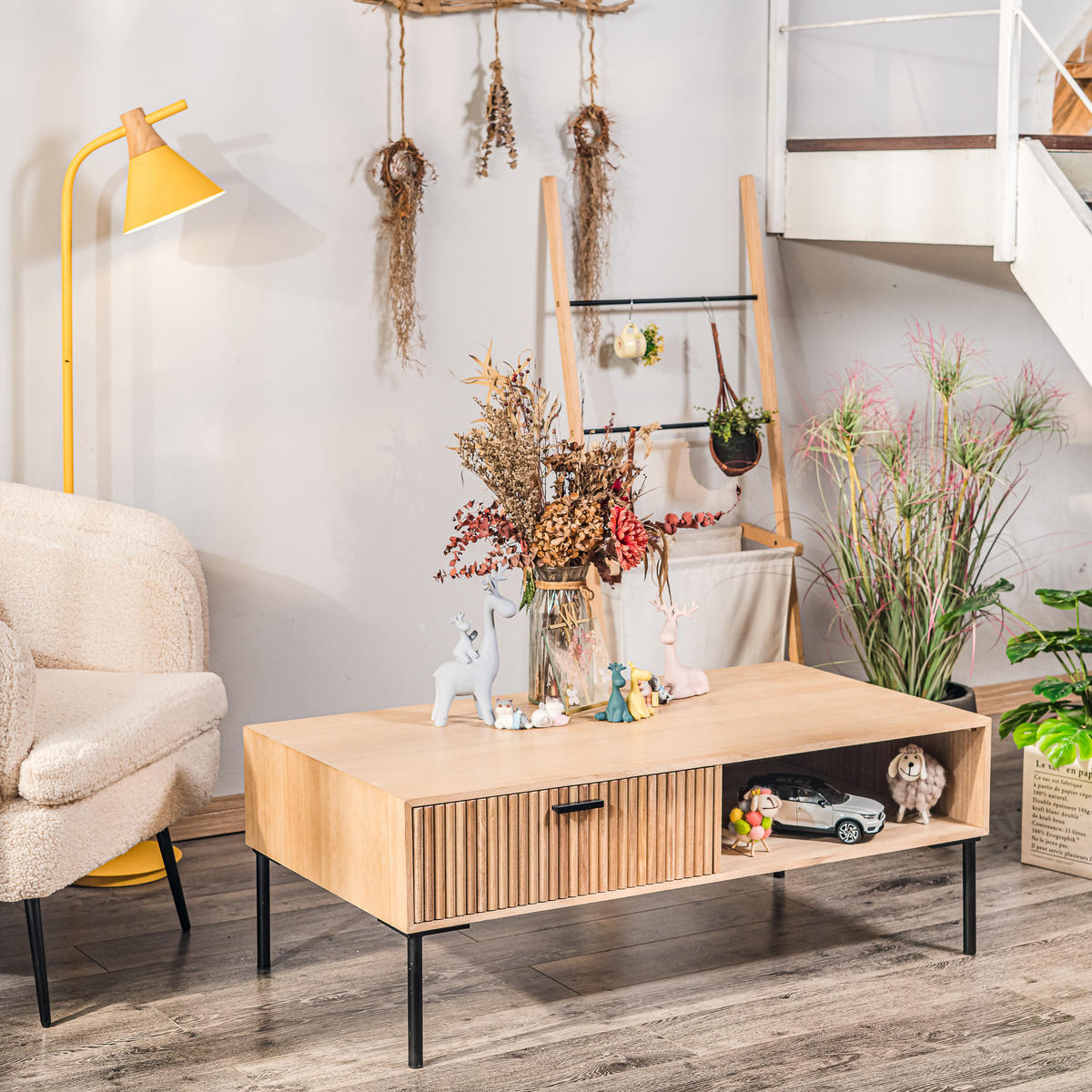 COUCHTISCH Rechteckig Braun 110 x 58 x 41 cm - Braun, Holz (58/110/41cm) - Nordlys