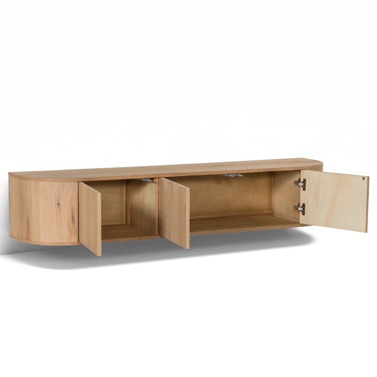 TV-MÖBEL Novero Braun 35/180/33 cm - Braun, Holz (180/33/35cm) - Livingfurn