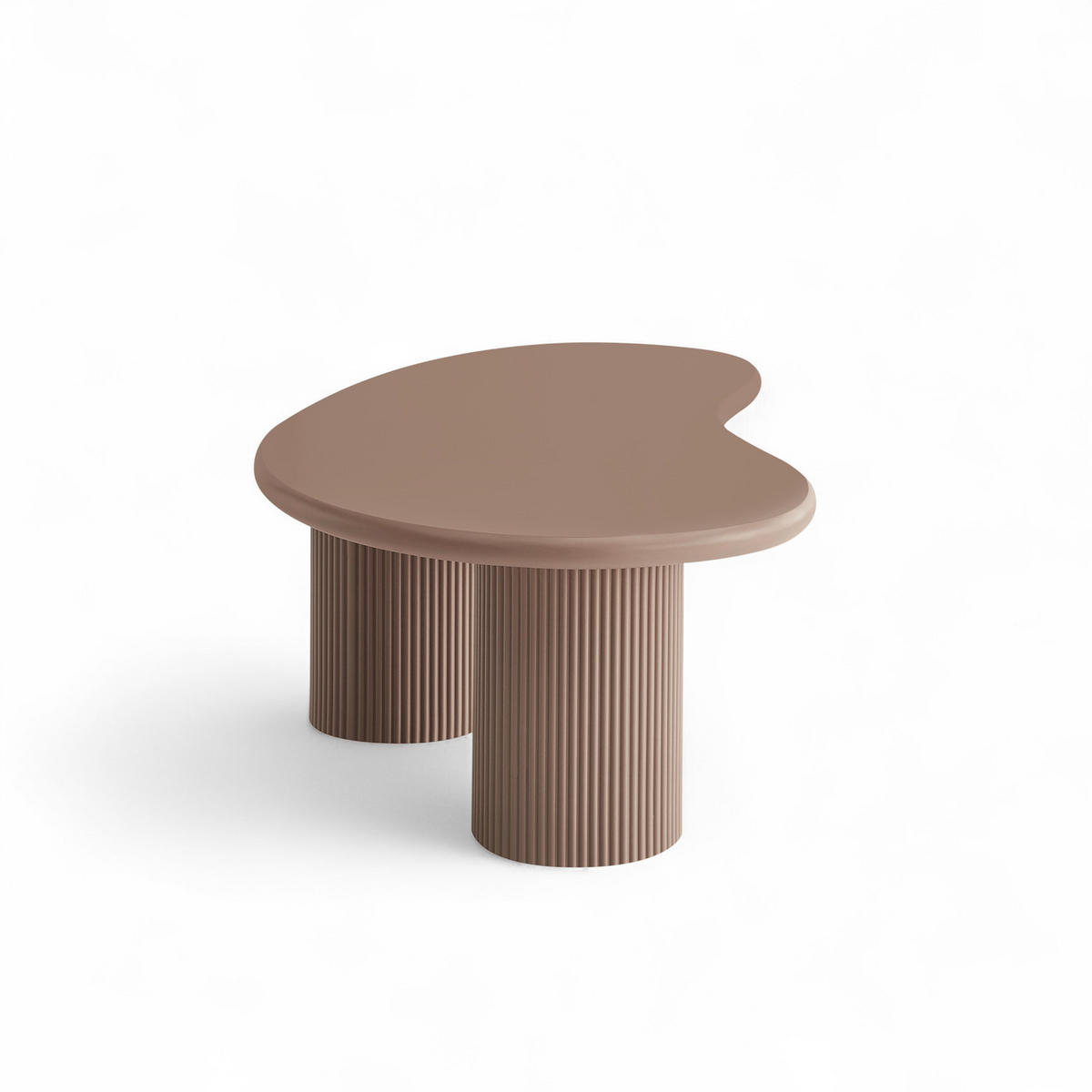 COUCHTISCHE 2er Set Mocha Mousse - Hellbraun/Rotbraun, Holzwerkstoff (130/70/50cm) - Furnhouse