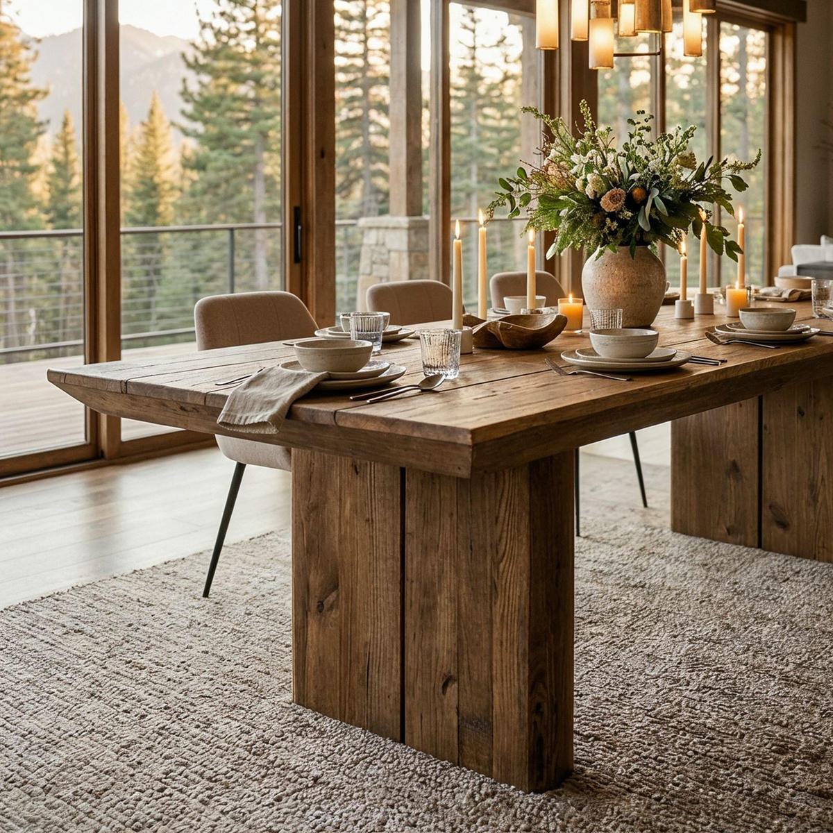 ESSTISCH SEDA natur - Naturfarben, Holz (100/240/76cm) - IDIMEX
