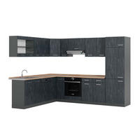 ECKKÜCHE IN L-FORM R-Line Schwarz Beton/Anthrazit 227 x 287 cm AP Eiche - Anthrazit/Schwarz, Holzwerkstoff (287/81.6/60cm) - Vicco