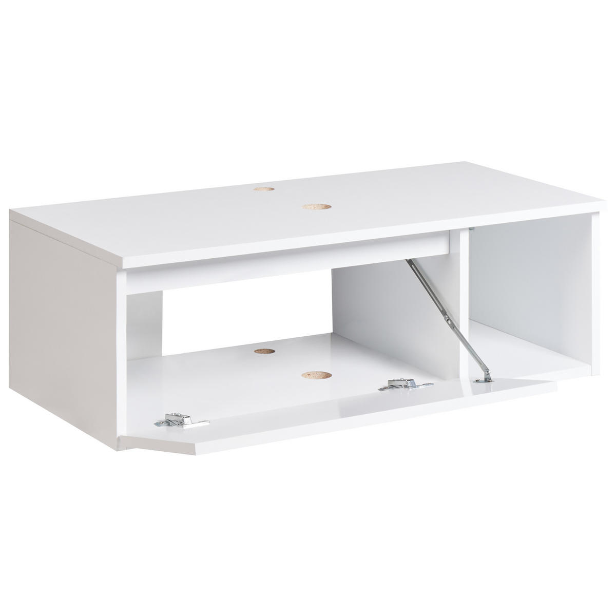 DULAP SUB LAVOAR montat pe perete 80 cm alb Rupanco - alb, compozit lemnos (80/27/40cm) - Beliani