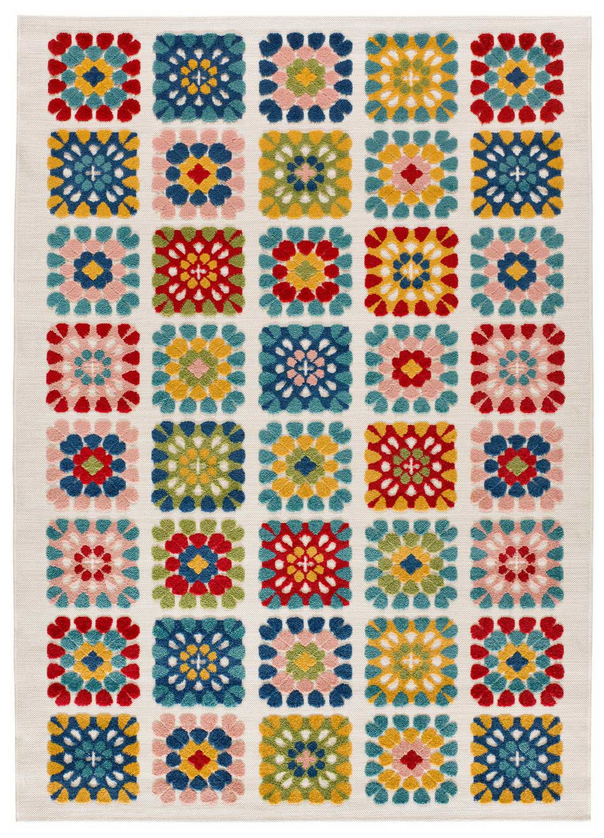 OUTDOORTEPPICH Mehrfarbiger Mila 80/150 cm - Multicolor, Kunststoff/Textil (80/150cm) - Atticgo