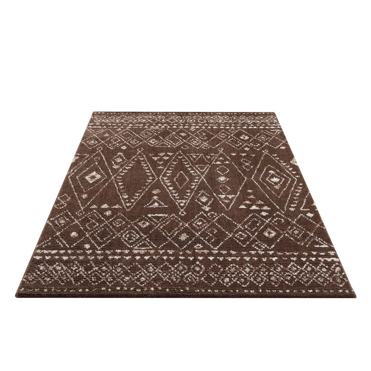 KURZFLOR-TEPPICH April 2292 Braun 120x170 cm - Braun, Textil (120/170cm) - carpet city