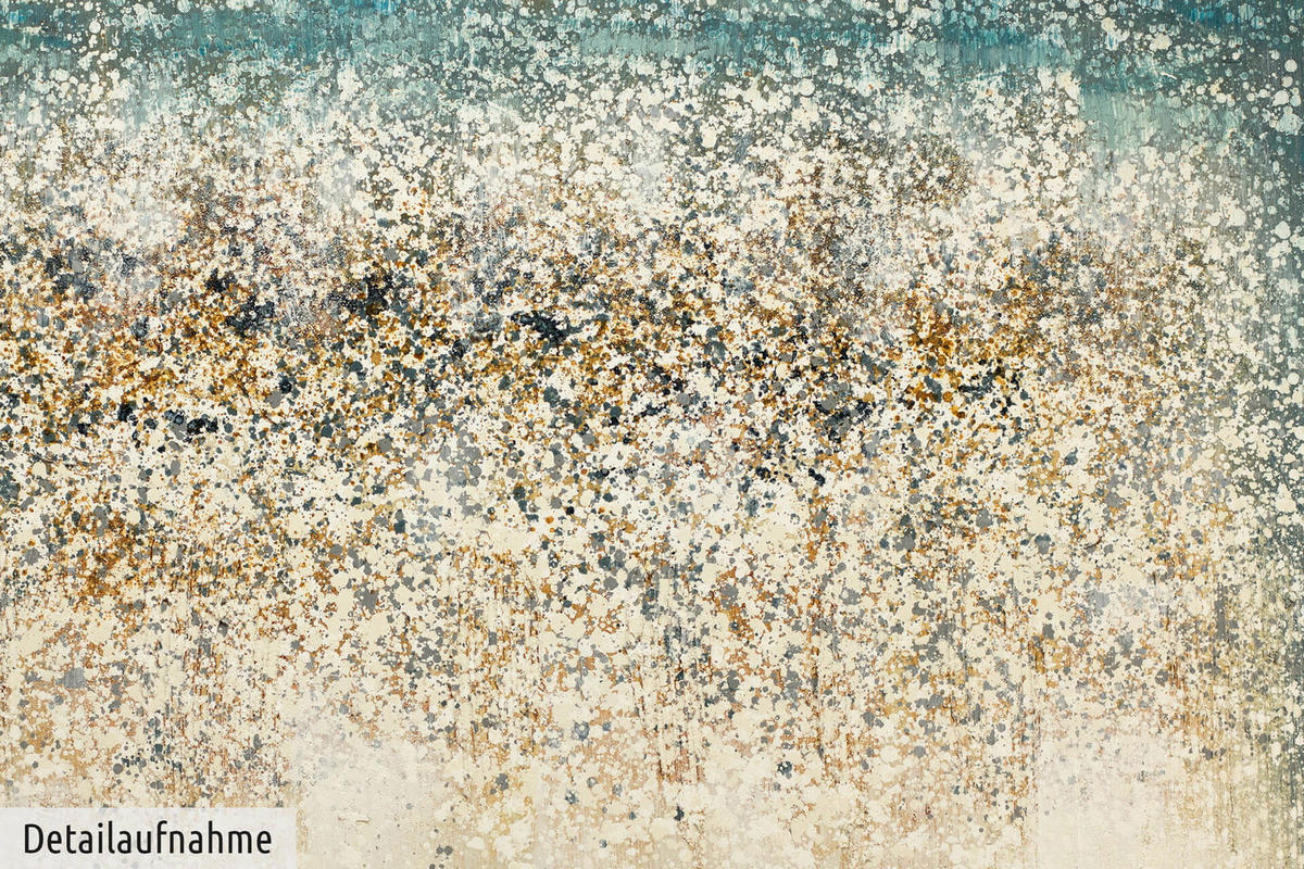 ACRYLBILD HANDGEMALT 120/80 cm - Blau/Beige, Holz/Textil (120/80cm) - KUNSTLOFT