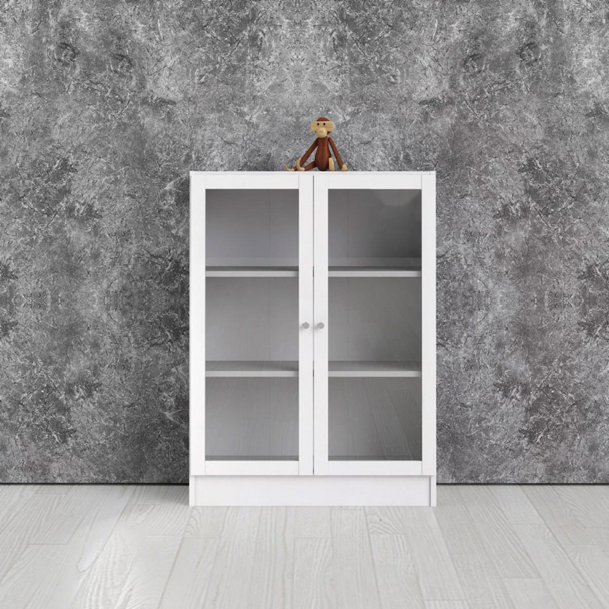 REGAL Weiß - Weiß, Holzwerkstoff (79/107/28cm) - ebuy24