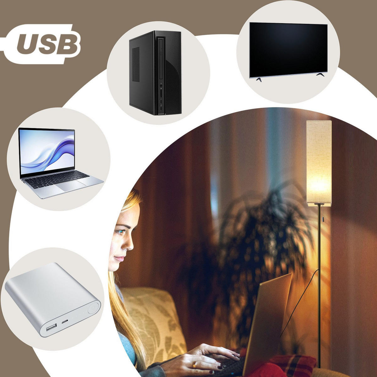 LED-STEHLAMPE Yallaly 151/16/10.5cm - Schwarz, Metall (151/16/10.5cm) - Nettlife