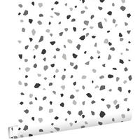 TAPETE Terrazzo-Motiv 53 cm x 10.05 m - Grau, Papier (53/0.1cm) - ESTAhome