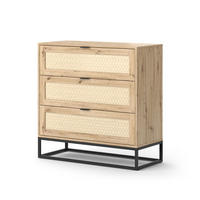 KOMMODE Natal Braun 140 x 92.5 cm mit 3x Schubladen - Braun, Holzwerkstoff (92/92.5/40cm) - Vicco