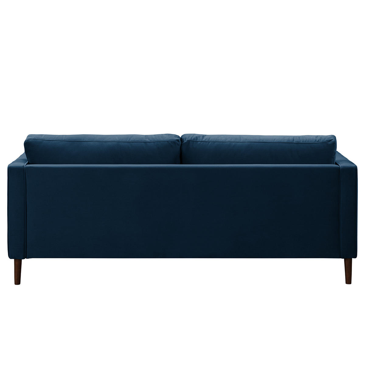 3-SITZER SOFA - Samt - Dunkelblau, Textil (191/80/86cm) - home24