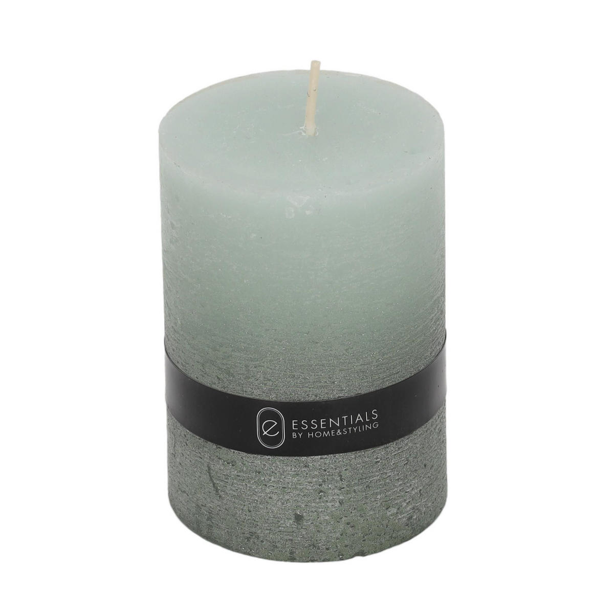 KERZE Dip Dye 7/7/10 cm - Grau, Paraffin (7/10/7cm) - Home Styling Collection