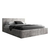 POLSTERBETT TILIA 140x200 cm Tilia 86, 34 Holzlatten, Kopfteil 95 cm - Hellgrau, Textil (140/200cm) - Lookway