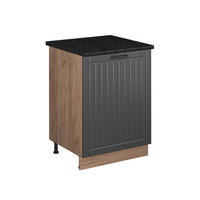 SPODNÁ SKRINKA POD DREZ Fame-Line, Tmavo-sivá/Dub Goldkraft, 60 cm - dub medový/tmavosivá, kompozitné drevo (60/82/60cm) - Vicco