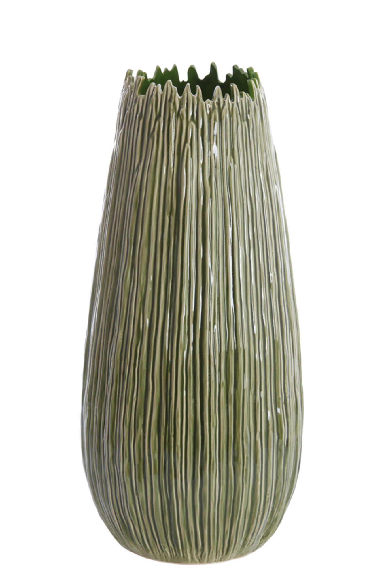 VASE Kopragrün Ø30,5/65 cm - Grün, Keramik (65cm) - Light & Living