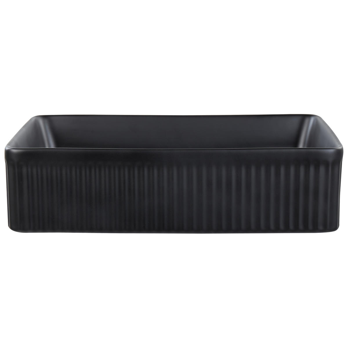 UMYVADLO NA DESKU Černé 50/34 cm Keramika Geldo - černá, keramika (50/13/34cm) - Beliani