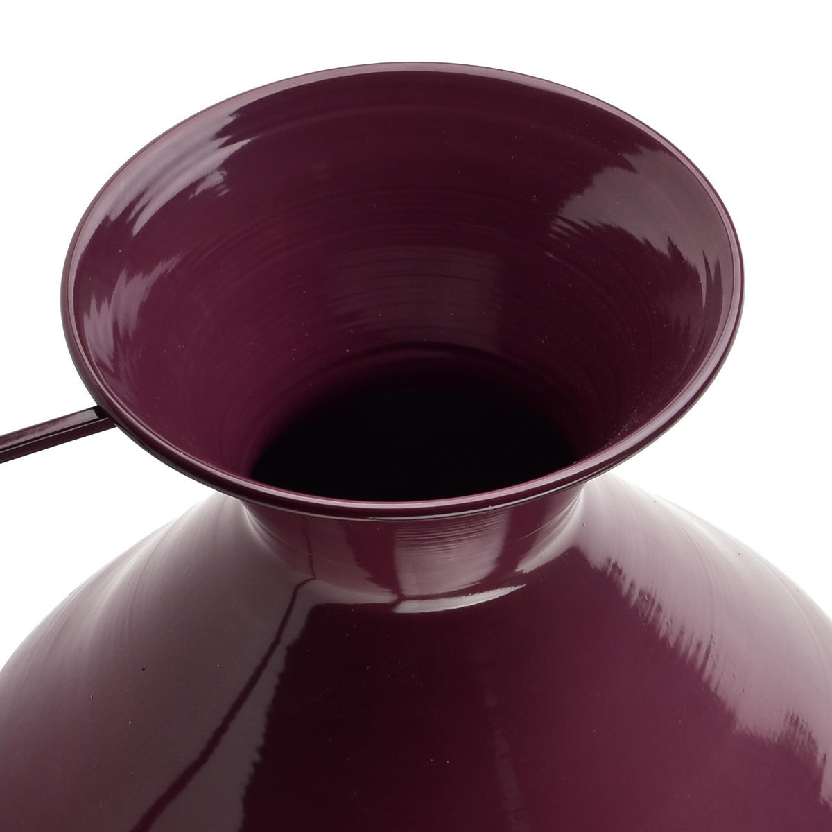 VASE Roger Violett 15,7x25xh37 cm Metall - Violett, Metall (37cm) - Mondex