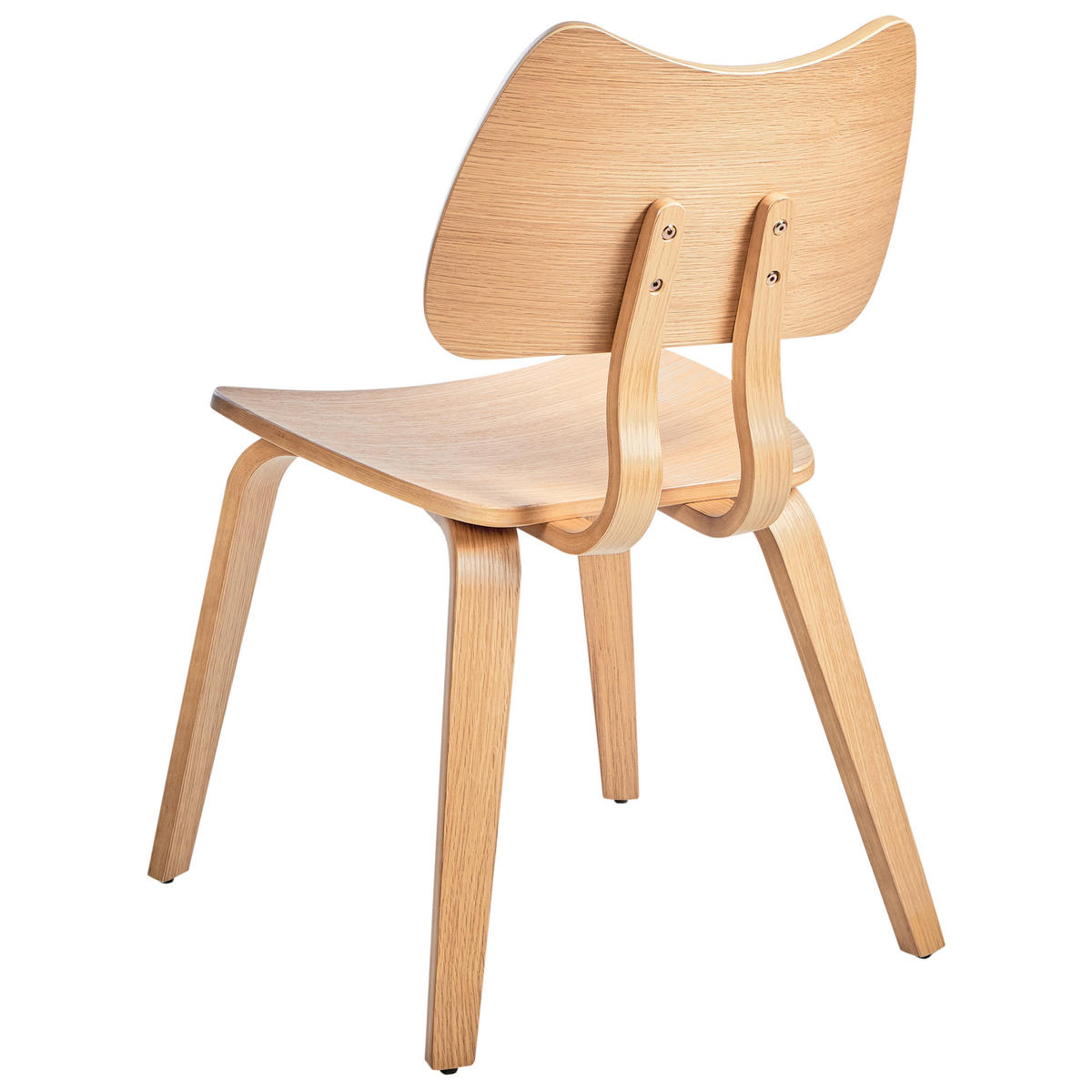 ESSZIMMERSTUHL 2er-Set Hellbraun Diana - Hellbraun, Holz (53/81/56cm) - Beliani