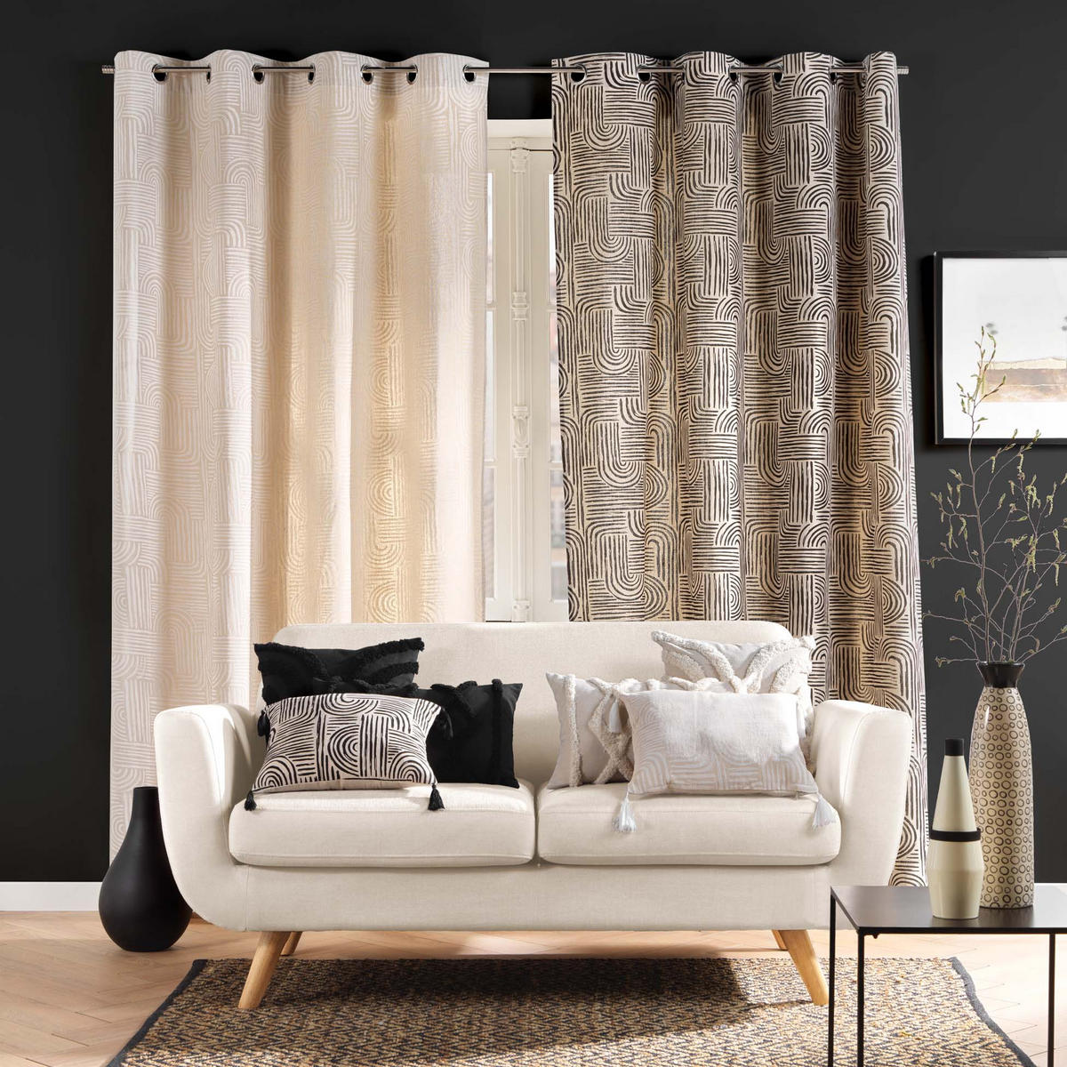 ZIERKISSEN Safira 30/50 cm - Creme, Textil (30/50cm) - Douceur d´intérieur