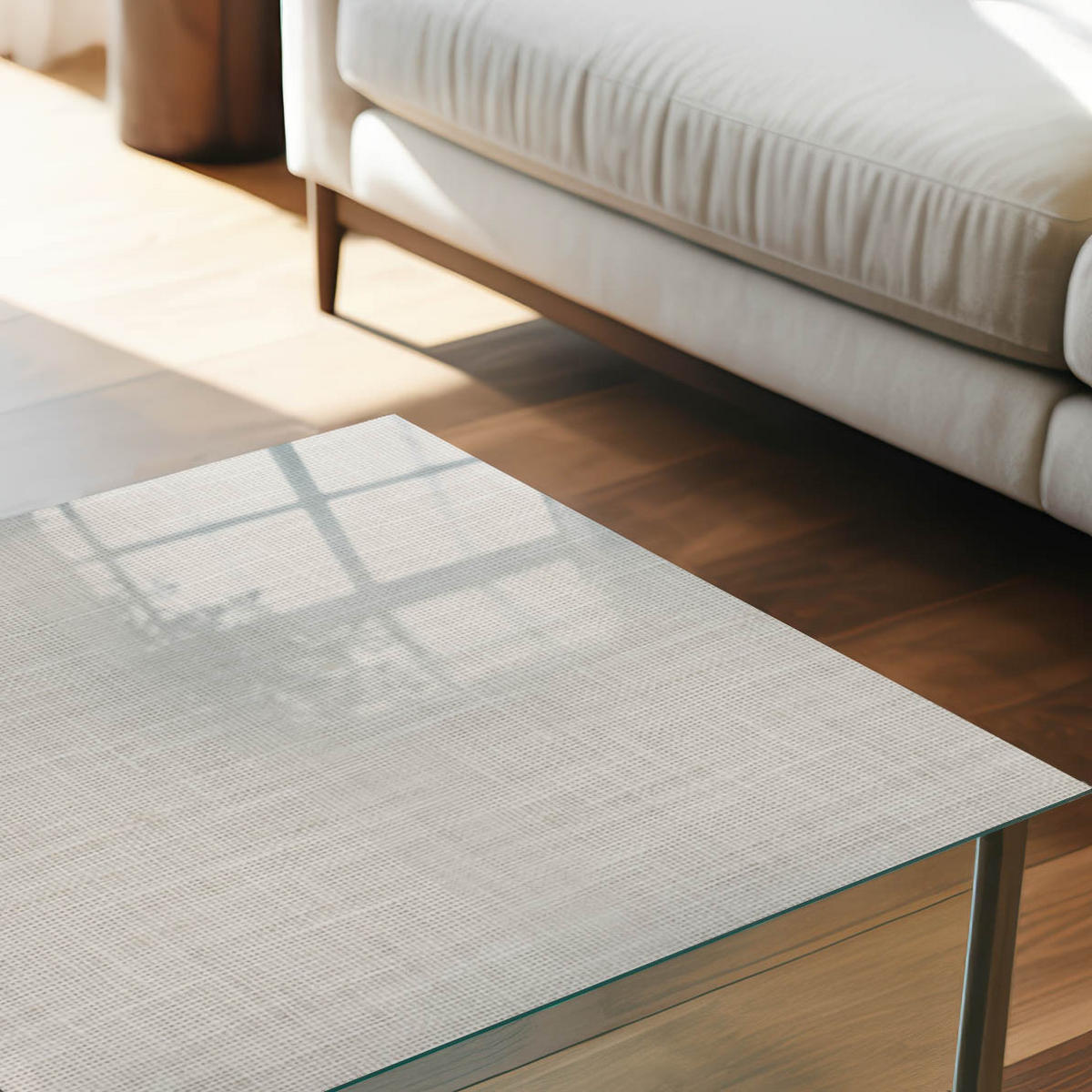 GLASPLATTE 80x60 cm – Beige Textur - Beige, Glas (0.4/80/60cm) - ArtPrintCave