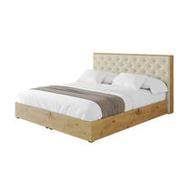POLSTERBETT mit Bettkasten und Lattenrost, Boxbett ohne Matratze - ENZO3 200x200 Beige - Taupe, Holzwerkstoff/Textil (200/200cm) - ALTDECOR