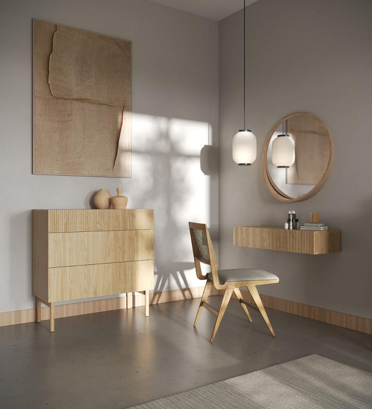 WANDKONSOLE Nolie Eichenholzoptik 110 cm - Eichefarben, Holzwerkstoff (110/17/40cm) - Selsey