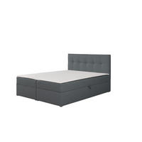 BOXBETT Toronto 180x200 Bonell-Matratze H3 und Topper - Dunkelgrau/Silberfarben, Holz/Holzwerkstoff (180/200cm) - Ravio
