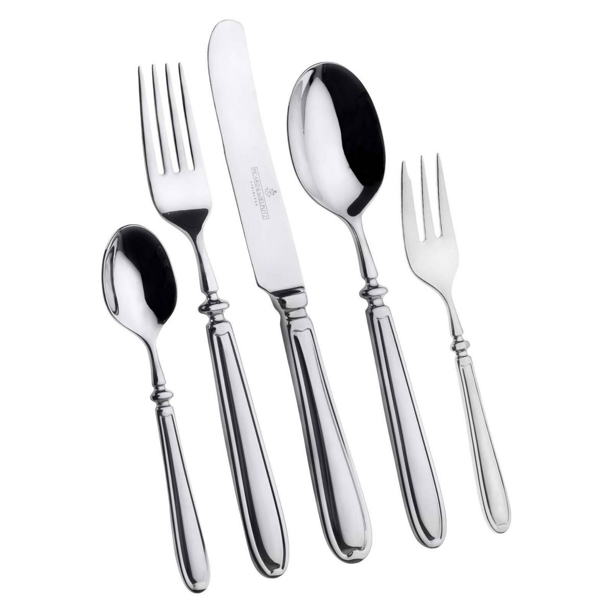 TAFELBESTECK Landhaus silber 30er Set - Silberfarben, Metall - Picard & Wielpütz