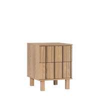 NACHTTISCH 2 SCHUBLADEN Otto Natürlich 42 cm x 54 cm - Naturfarben, Holzwerkstoff (42/54/40cm)