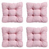 SITZKISSEN Panama 47/47 cm 4er-Set - Pink, Textil (47/8/47cm) - Madison