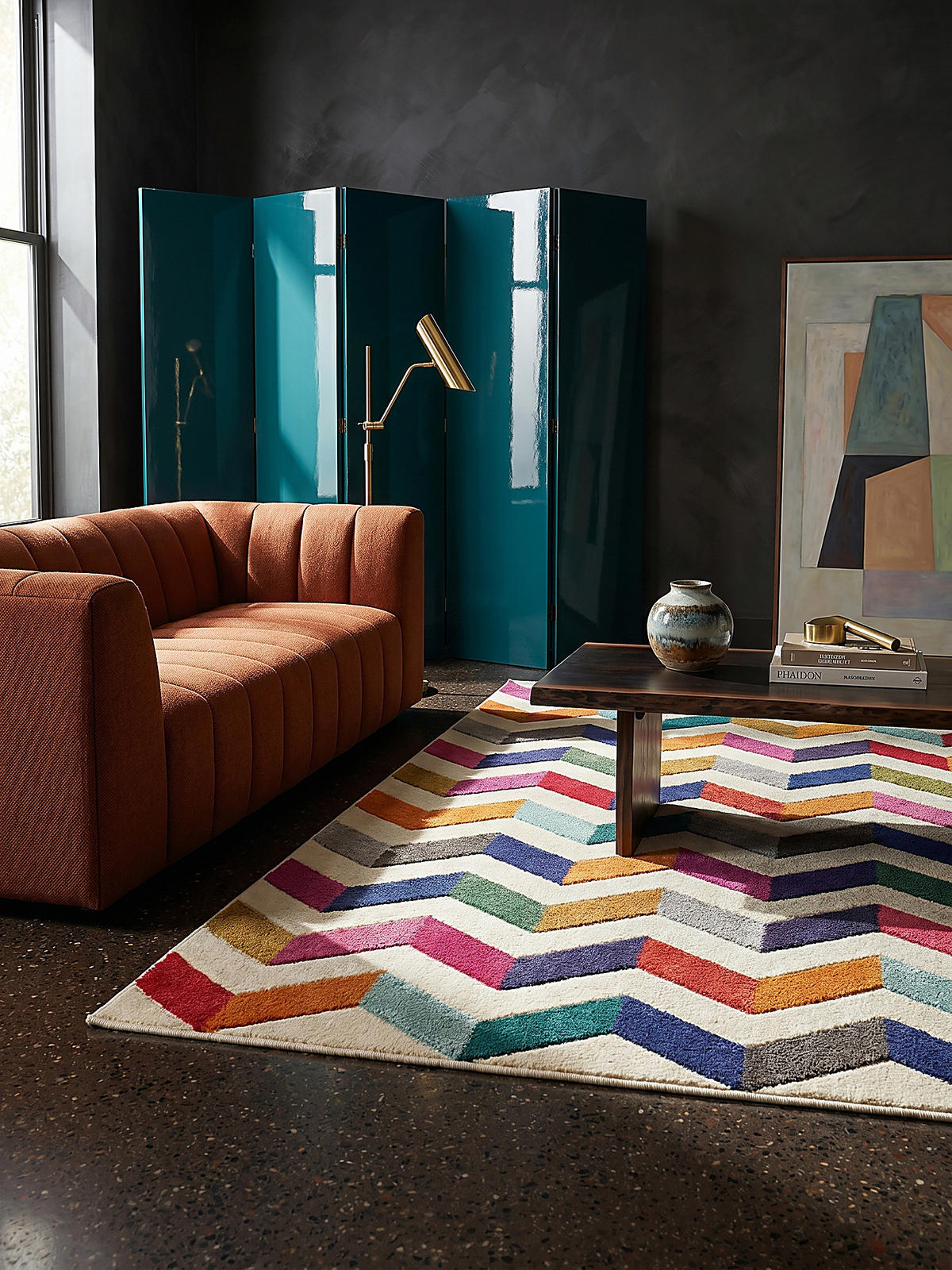 TEPPICH MEON, geometrisch, Bunt, 120 x 170 cm - Multicolor, Textil (170/120cm) - KADIMA DESIGN
