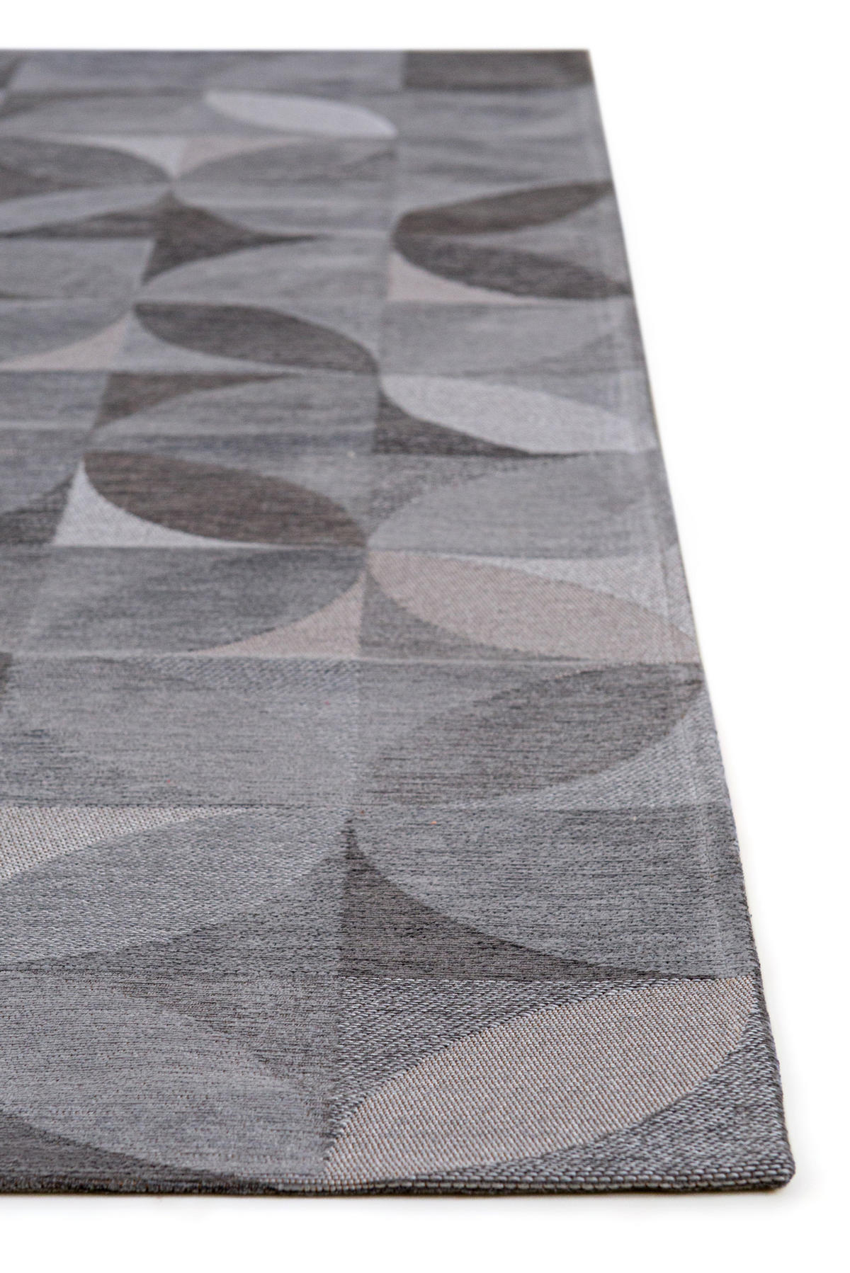 TEPPICH modern In-/Outdoor Flachgewebe ROSEBUD Grau 240x340 cm - Grau, Textil (240/340cm) - Novatrend