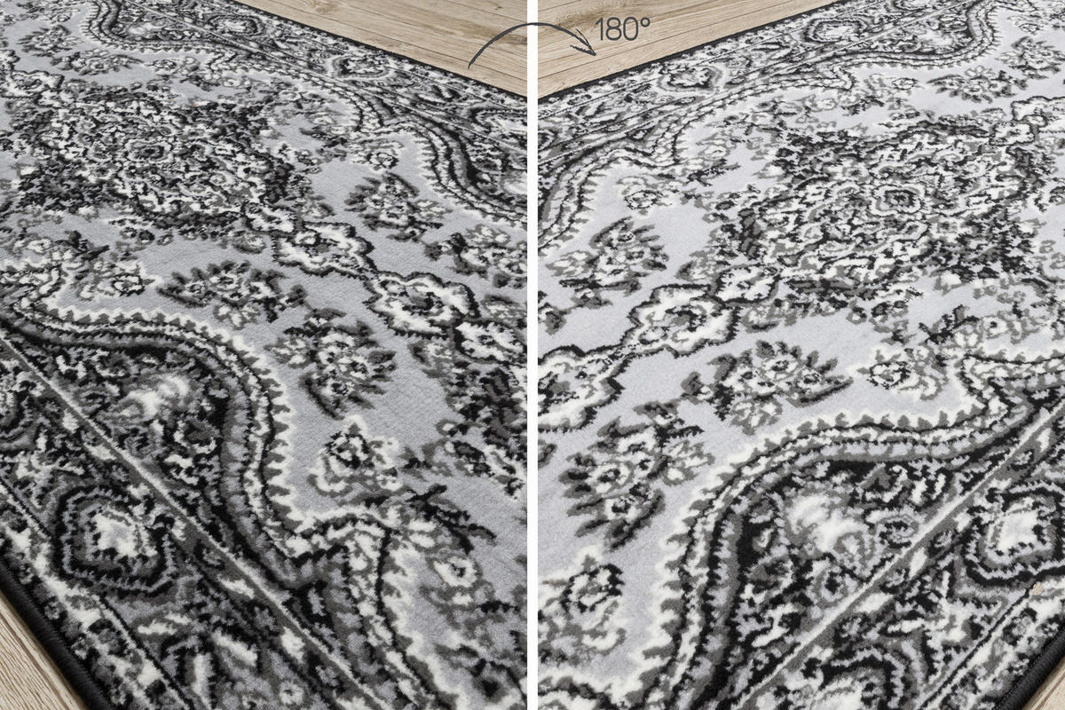 LÄUFER BCF MORAD 100/350 cm - Grau, Textil (100/350cm) - rugsX