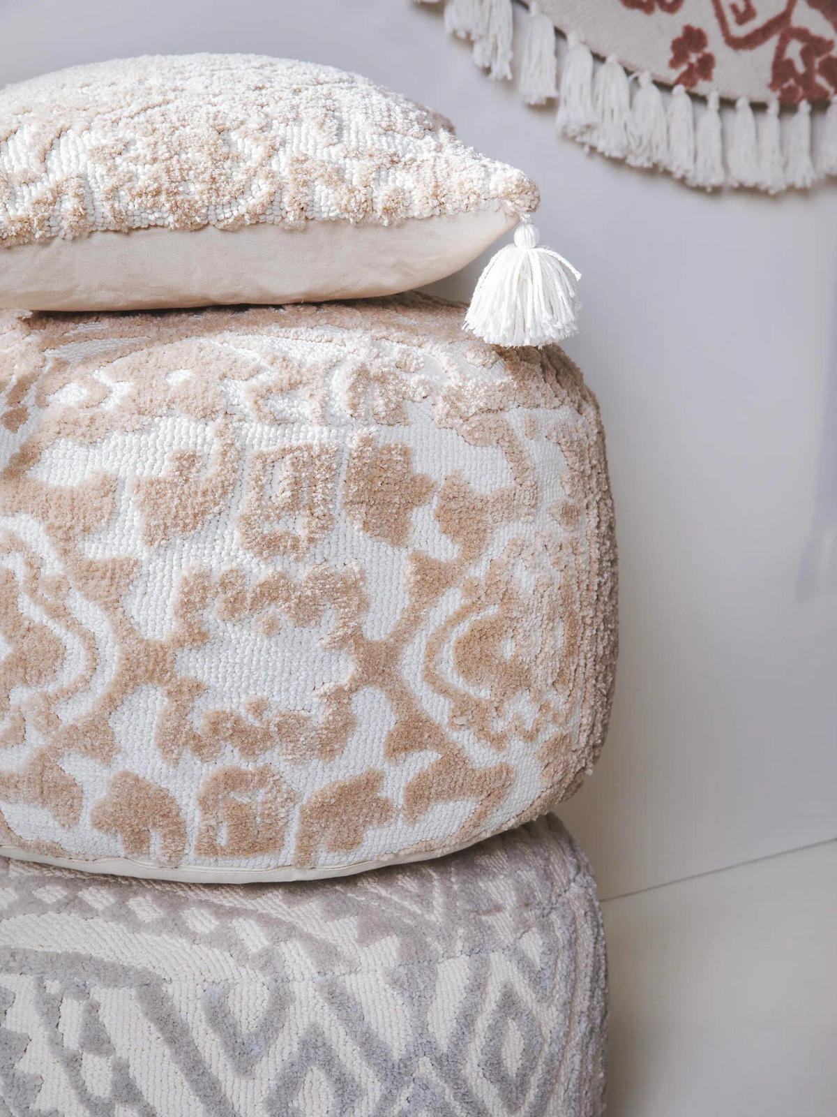 KISSENBEZUG Elias Beige 45x45 cm - Beige, Textil (45/45cm) - benuta Nest