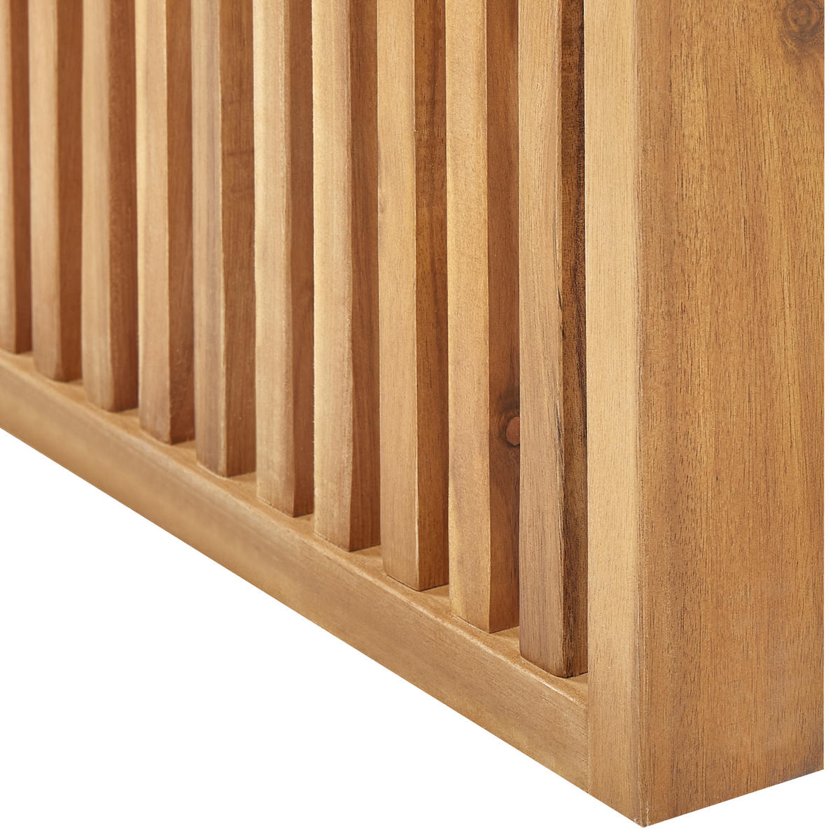 GARTENTISCH Akazienholz hellbraun 120/70 cm Bellano - Hellbraun, Holz (70/120/70cm) - Beliani