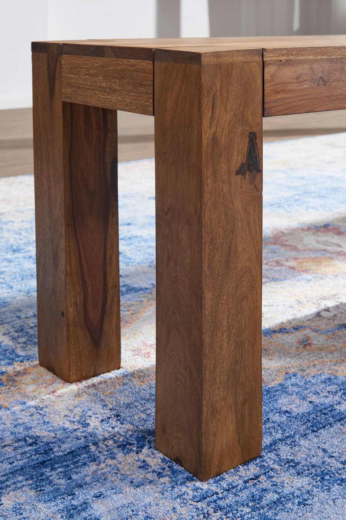 SITZBANK Massivholz Landhausstil handgefertigt, Braun 160x35x45 cm - Braun, Holz (160/45/35cm) - KADIMA DESIGN