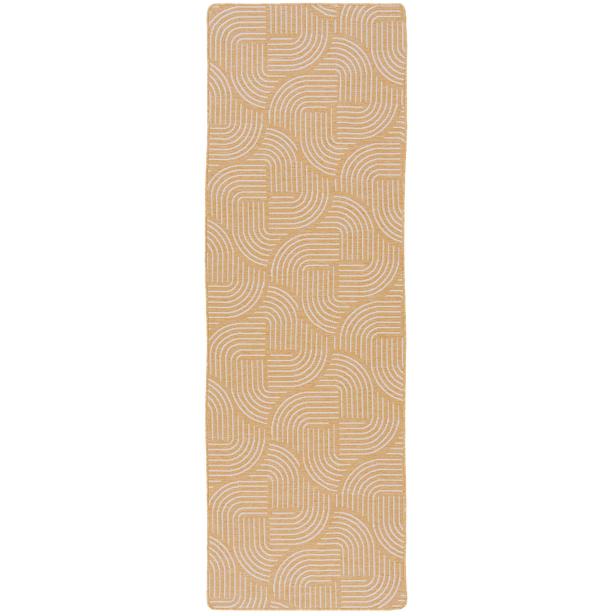 IN- UND OUTDOOR TEPPICH LÄUFER BEIDSEITIG NEWPORT - Gelb, Textil (100/200cm) - Snapstyle