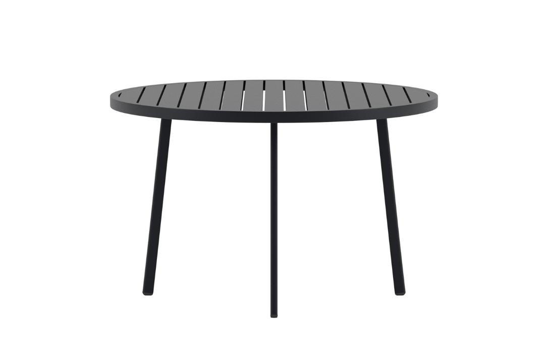 GARTENTISCH, Giardini, Schwarz, Metall, 120 x 120 x 74 cm - Schwarz, Metall (120/120/74cm) - ebuy24