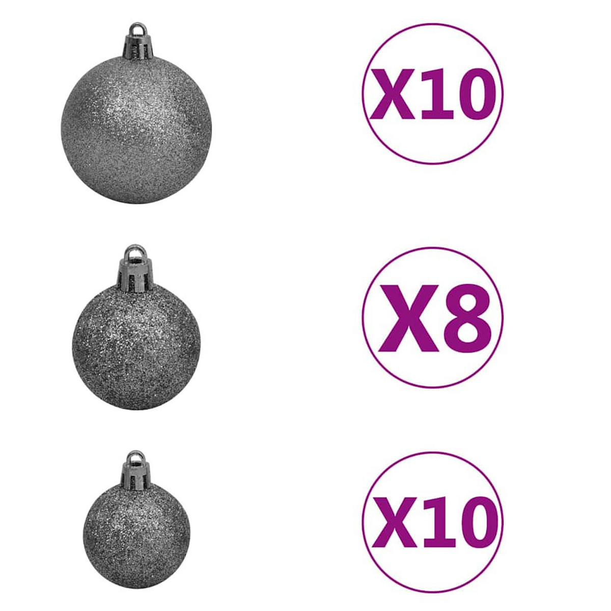 WEIHNACHTSBAUM Künstlicher Klappbarer 78/78/210 cm Grün PVC - Grün, Kunststoff (210cm) - vidaXL