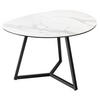 COUCHTISCH MARVELOUS Marmor rechteckig Weiß 70cm - Goldfarben/Weiß, Glas/Keramik (55/70/45cm) - riess-ambiente