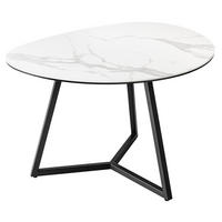 COUCHTISCH MARVELOUS Marmor rechteckig Weiß 70cm - Goldfarben/Weiß, Glas/Keramik (55/70/45cm) - riess-ambiente