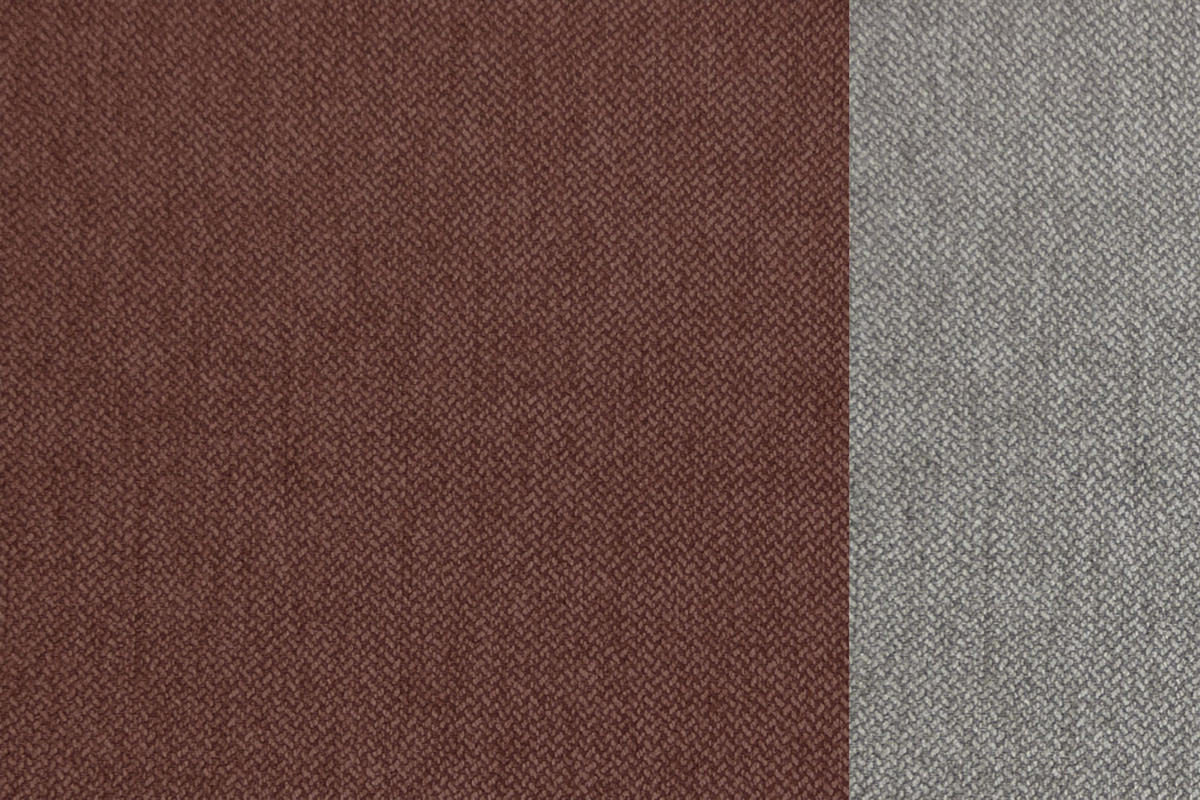 SOFA PLAUEN 3-Sitzer mit 2 Relaxfunktionen, bordeaux - Bordeaux/Silberfarben, Holzwerkstoff/Textil (214/83/105cm) - Courtois Laville