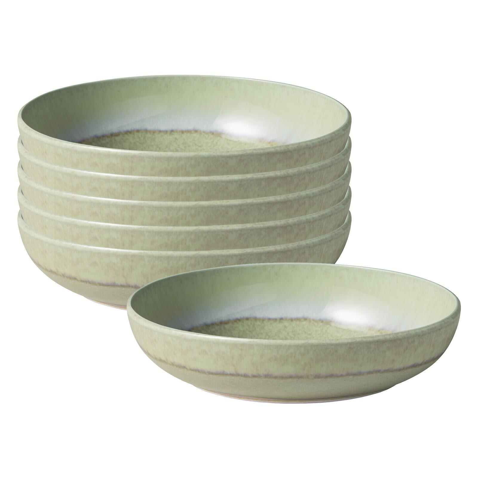 PASTASCHALEN Perlemor Alga grün ø 22,2 cm 6er Set - Grün, Keramik (22.2cm) - like.Villeroy & Boch