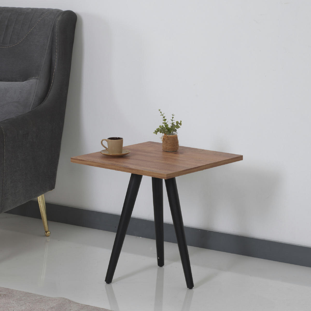 COUCHTISCH Ballerup 45/45/50 - Braun, Holzwerkstoff (45/45/50cm) - [en.casa]