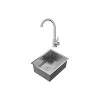 SPÜLE - 55 cm x 45 cm - metall - grau Soela - Grau, Metall (55/22/45cm) - Vente-Unique