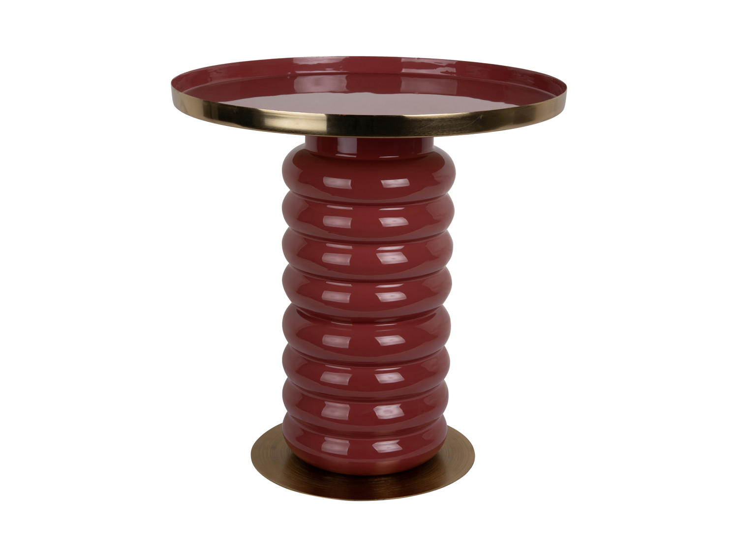 BEISTELLTISCH Ruby 41/41/41 cm - Rot, Metall (41/41/41cm) - Leitmotiv