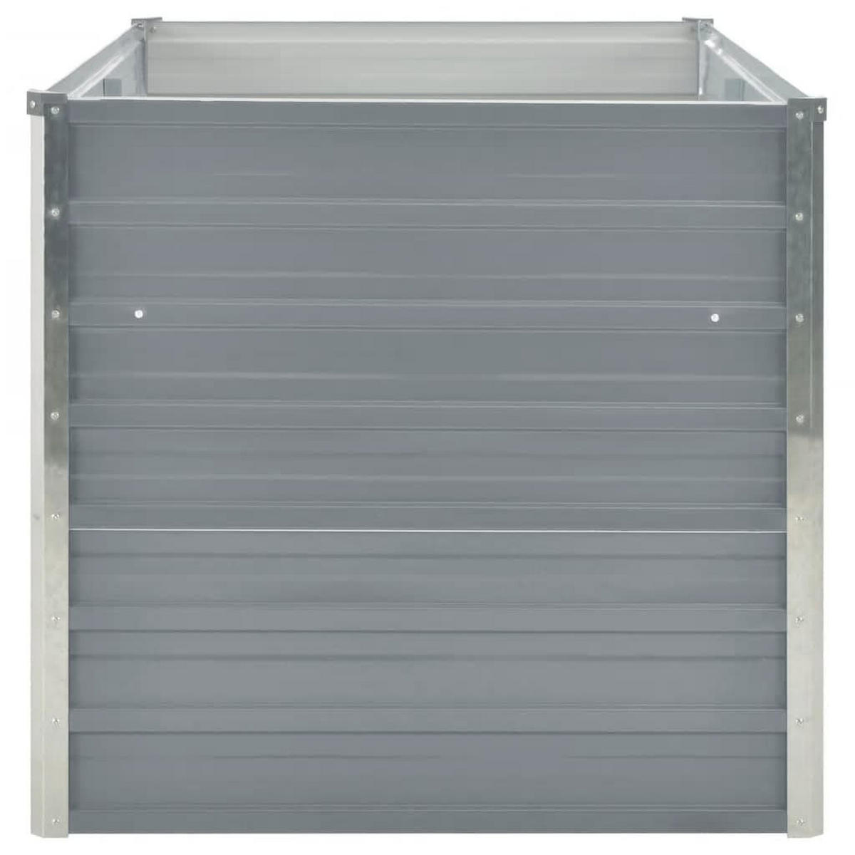 HOCHBEET 160/80/77 Cm Verzinkter Stahl Grau - Grau, Metall (80/77/160cm) - vidaXL
