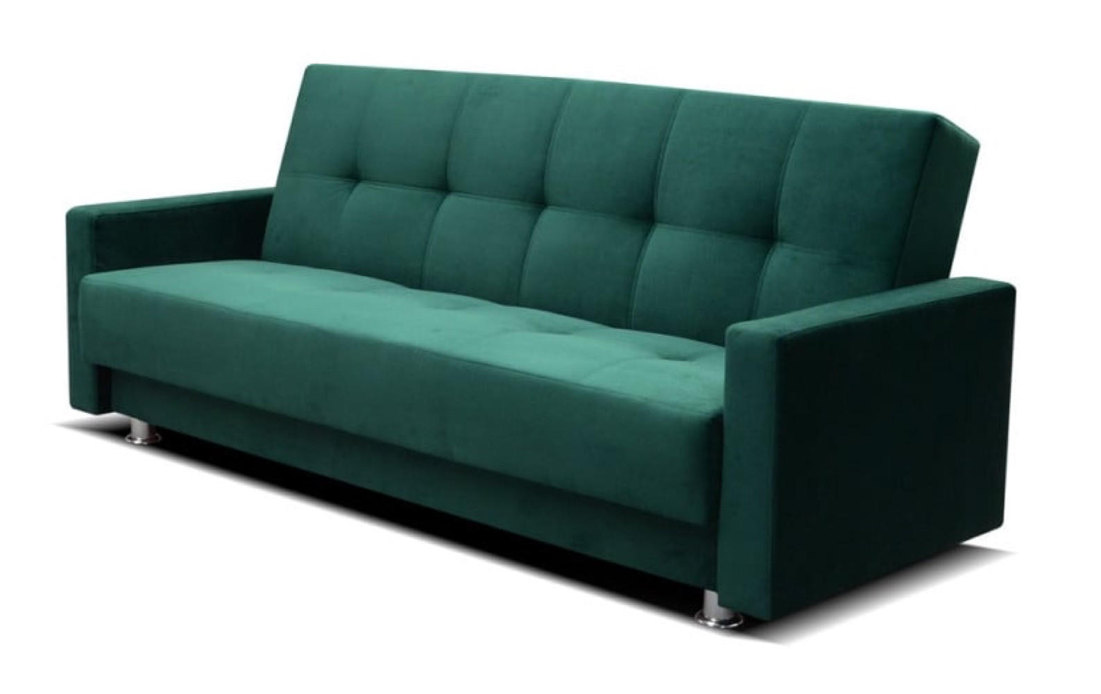 SOFA Flaschengrün ALA Mit Schlaffunktion Ausziehbar - Grün, Textil (225/92/88cm) - Sepro Meble